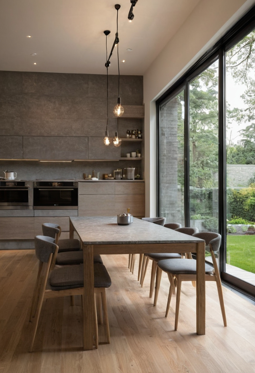 Chair width, table legs, and aprons determine the table's real capacity interior planning detail