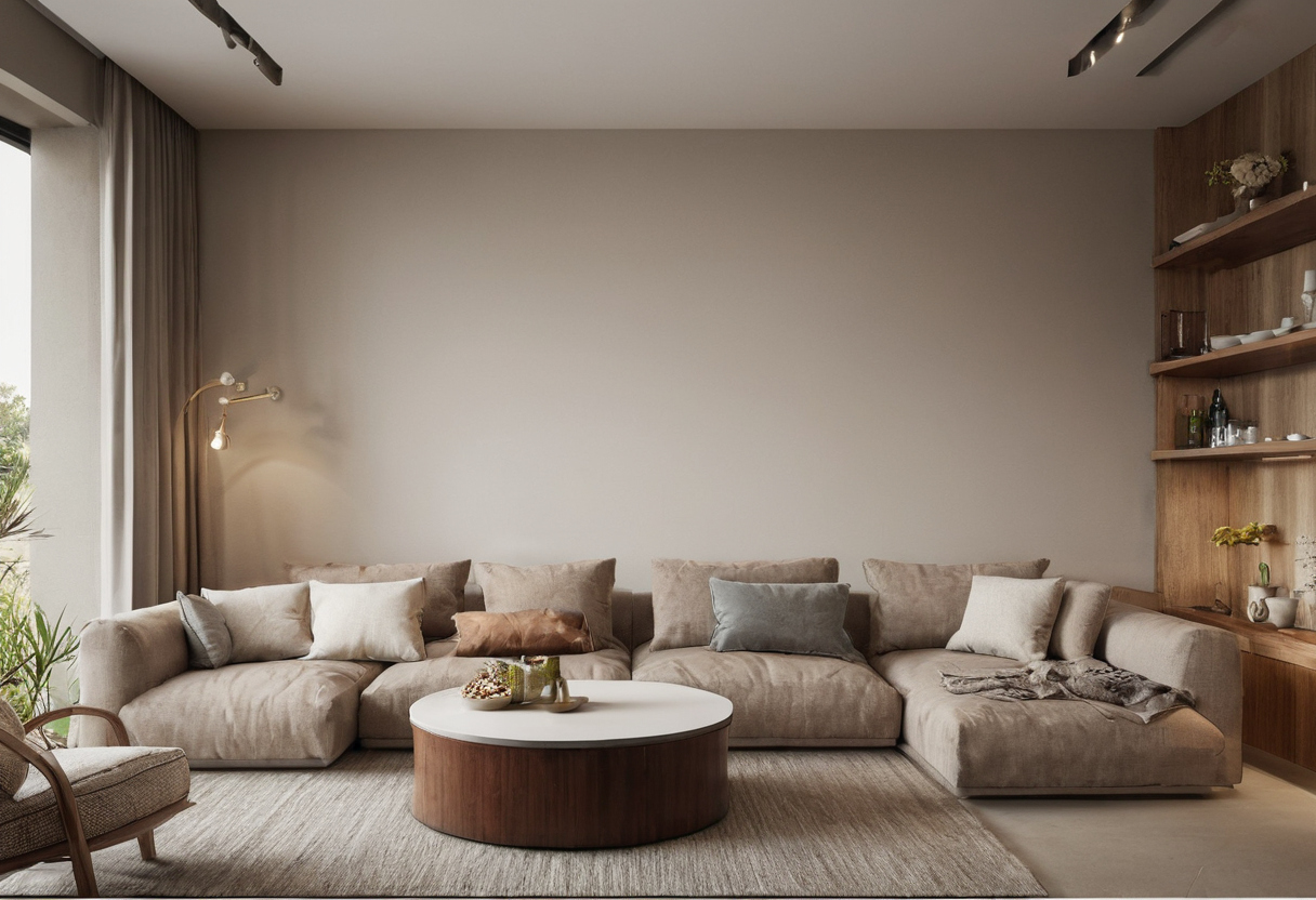 The best living room layout type depends on room shape, not the sofa set category shown in a luxury residential interior