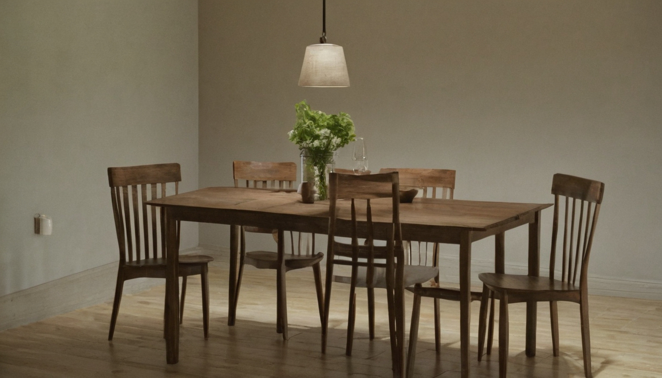 How much clearance does a dining chair need from the table edge to the wall